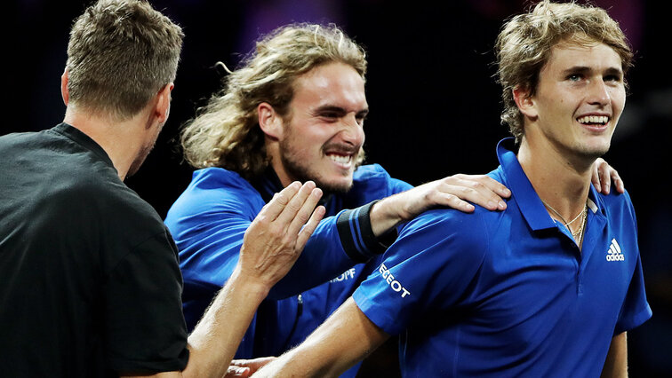 Beste Freunde seit dem Laver Cup 2019? Stefanos Tsitsipas und Alexander Zverev