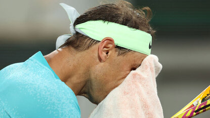 Rafael Nadal lässt sich gerne mal ein Handtuch bringen Rafael Nadal lässt sich gerne mal ein Handtuch bringen