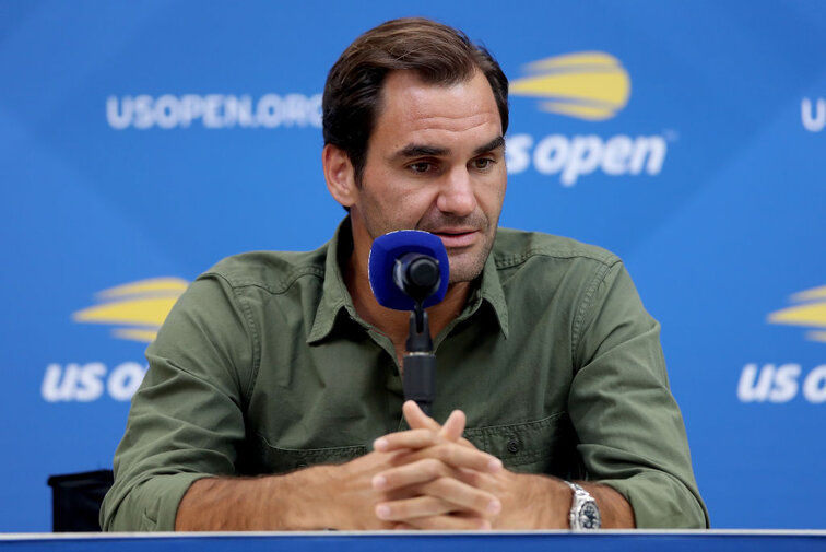 Roger Federer at the US Open