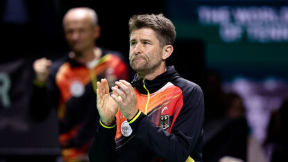 Seit zehn Jahren führt Michael Kohlmann das deutsche Davis-Cup-Team an. Seit zehn Jahren führt Michael Kohlmann das deutsche Davis-Cup-Team an.