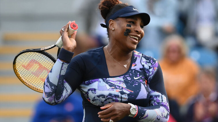 Serena Williams am Dienstag in Eastbourne