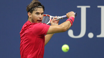 Dominic Thiem bei seinem bislang letzten Hartplatz-Auftritt in en USA: bei den US Open 2020 Dominic Thiem bei seinem bislang letzten Hartplatz-Auftritt in en USA: bei den US Open 2020