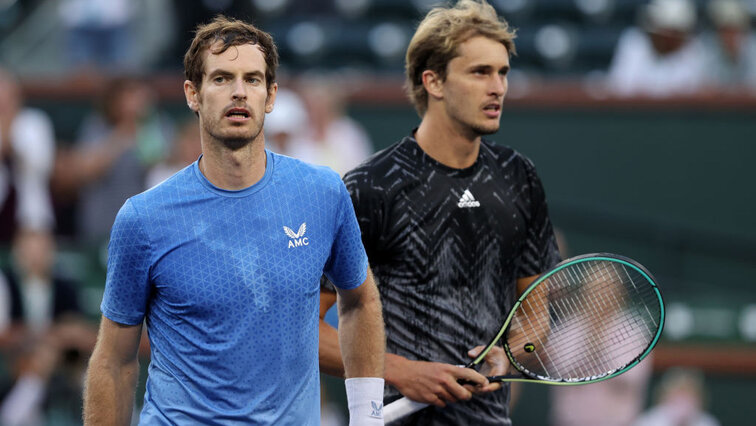 Zuletzt haben sich Andy Murray und Alexander Zverev 2021 in Indian Wells getroffen Andy Murray and Alexander Zverev last met in Indian Wells in 2021