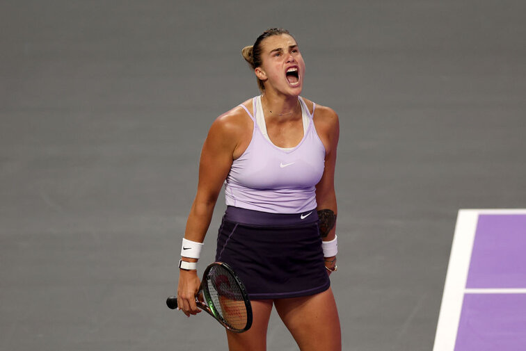 Aryna Sabalenka was able to celebrate a win at the start