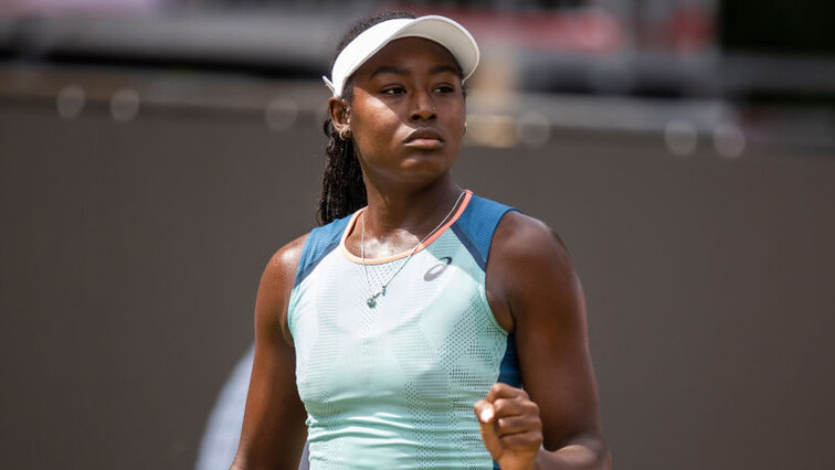 Alycia Parks celebrated her first tournament victory in Lyon