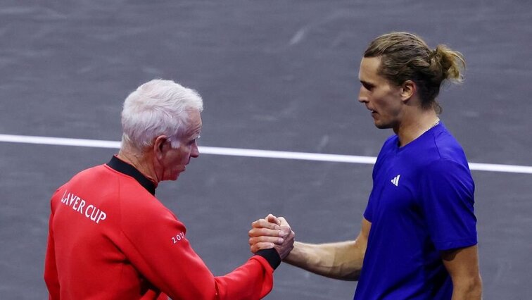 Beim Laver Cup trafen John McEnroe und Alexander Zverev in verschiedenen Teams aufeinander. McEnroe coachte viele Jahre das "Team World"