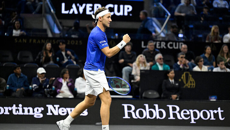 Als letzter Spieler wurde Casper Ruud für das europäische Team beim diesjährigen Laver Cup nominiert. Getty Images