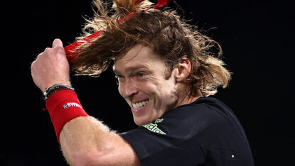 Andrey Rublev am Dienstag in Paris-Bercy Andrey Rublev am Dienstag in Paris-Bercy