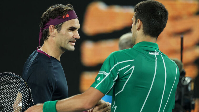 Roger Federer und Novak Djokovic - der gegenseitige Respekt ist groß Roger Federer und Novak Djokovic - der gegenseitige Respekt ist groß