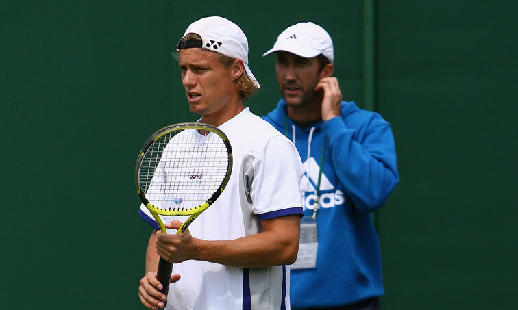 Lleyton Hewitt and Darren Cahill