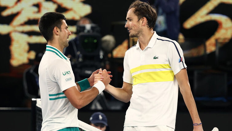 Novak Djokovic hat Daniil Medvedev keine Chance gelassen