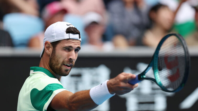 Karen Khachanov wusste das Publikum in Doha zu unterhalten. Karen Khachanov wusste das Publikum in Doha zu unterhalten.