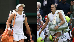 Iga Swiatek und Aryna Sabalenka könnten am Samstag im direkten Duell um ihre jeweils erste Wimbledon-Trophäe spielen