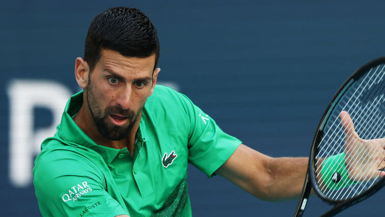 Novak Djokovic am Sonntag in Miami 