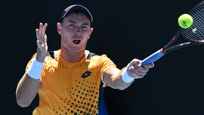 Dominic Koepfer steht in Indian Wells in Runde zwei Dominic Koepfer steht in Indian Wells in Runde zwei
