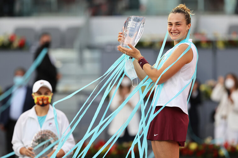 Aryna Sabalenka crowned a strong week with the title in Madrid