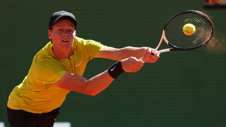 Jannik Sinners spielt am Samstag gegen Holger Rune Jannik Sinners plays against Holger Rune on Saturday