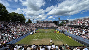 Der Center Court beim TC Weissenhof in Stuttgart