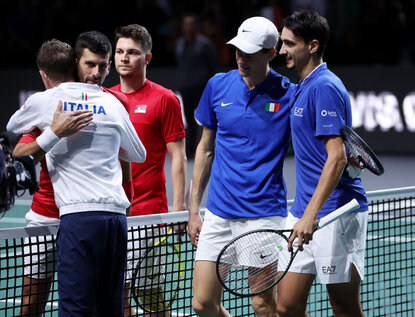 Italien zeigte im Halbfinale der Davis Cup Finals in Malaga gegen Serbien eine ausgezeichnete Leistung