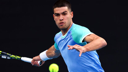 Carlos Alcaraz ist in Melbourne erfolgreich gestartet Carlos Alcaraz ist in Melbourne erfolgreich gestartet