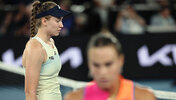 Elena Rybakina und Aryna Sabalenka während der Australian Open 2026