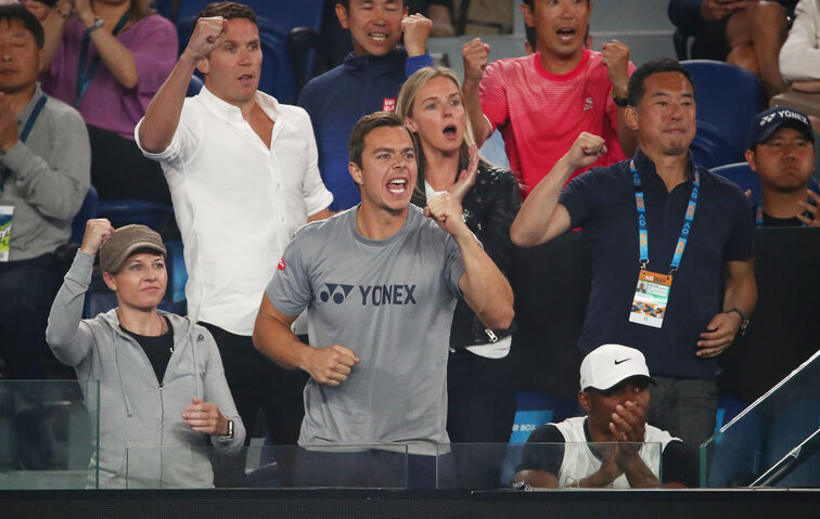 Sascha Bajin at the Australian Open in Melbourne