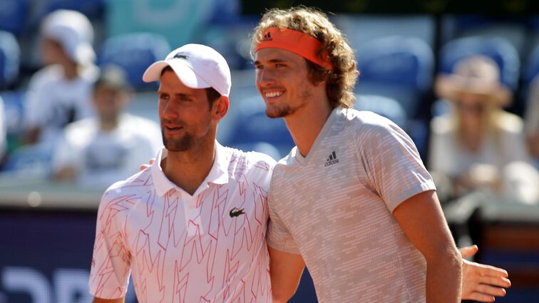 In Belgrad noch bester Laune: Novak Djokovic und Alexander Zverev