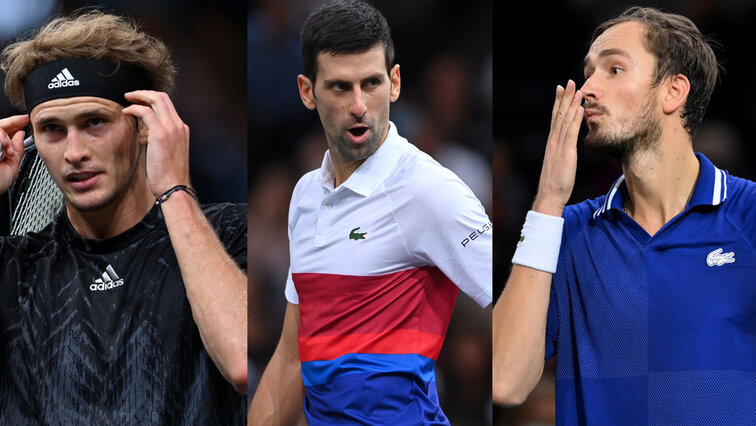 Zverev, Djokovic, Medvedev - oder schlägt in Turin doch ein anderer zu? Zverev, Djokovic, Medvedev - or does someone else strike in Turin?