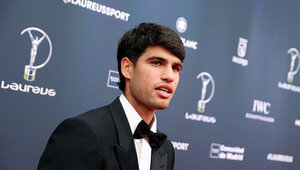 Carlos Alcaraz durfte verbrachte bei den Laureus Awards einen guten Abend.