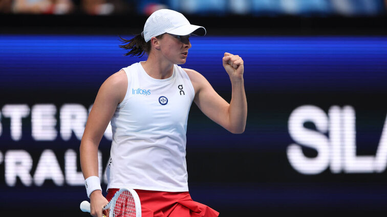 Iga Swiatek zeigte sich beim United Cup sofort in gewohnter Form. Iga Swiatek zeigte sich beim United Cup sofort in gewohnter Form.