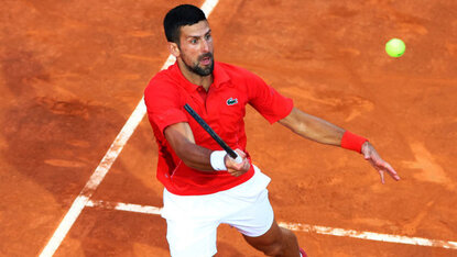 Novak Djokovic hat am Sonntag die Balance gefehlt Novak Djokovic hat am Sonntag die Balance gefehlt