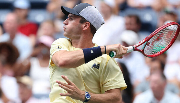 Markenzeichen Vorhand: Tommy paul am Sonntag bei den US Open 2026