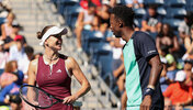 Elina Svitolina und Gael Monfils mischen im Mixed der US Open gut mit.