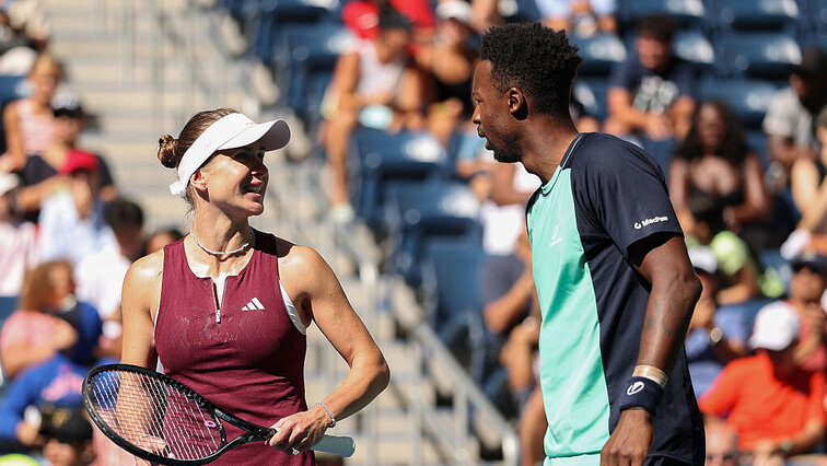 Elina Svitolina und Gael Monfils mischen im Mixed der US Open gut mit.