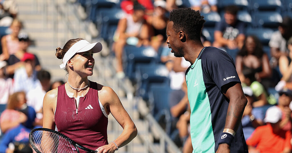 Gael Monfils after mixed doubles coup with Elina Svitolina: | 