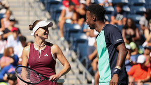 Elina Svitolina und Gael Monfils mischen im Mixed der US Open gut mit.