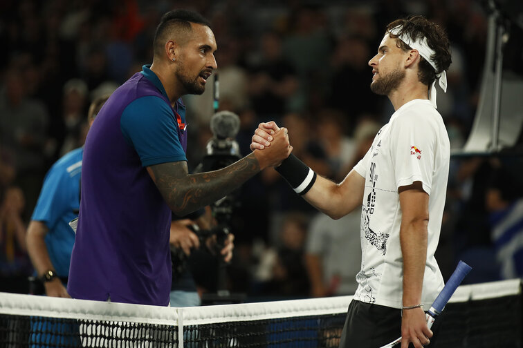 Nick Kyrgios and Dominic Thiem fought an epic fight