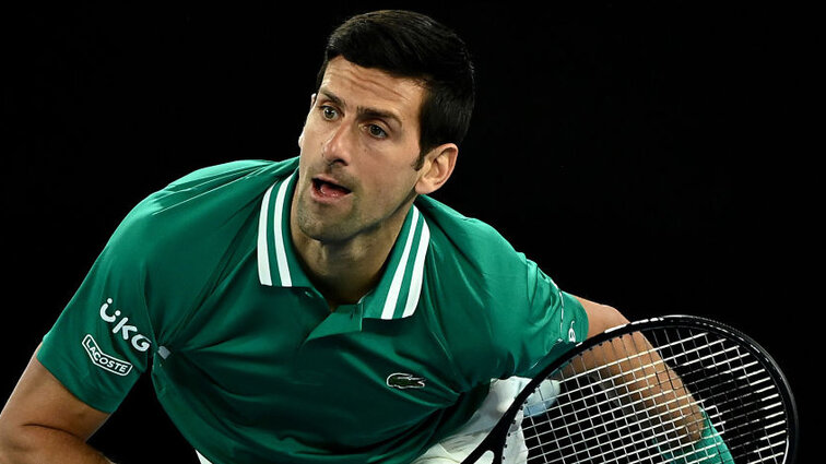 Novak Djokovic ist erwartungsgemäß eher nicht ins Schwitzen gekommen