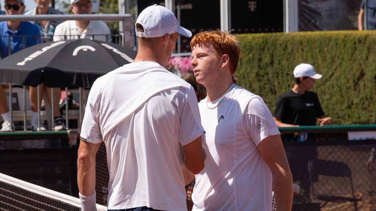 Jan Choinski und Jamie Mackenzie nach dem Finale in Bonn