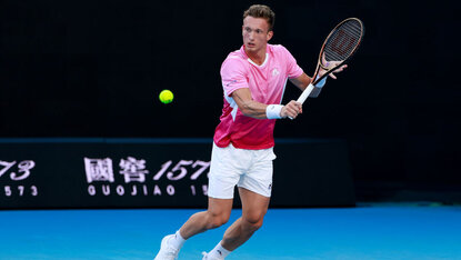 Jiri Letecká sorgte in Doha mit dem Erfolg gegen Carlos Alcaraz für eine Überraschung. Getty Images