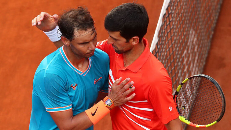 When in Rome ... Rafael Nadal und Novak Djokovic im Frühjahr 2019 When in Rome ... Rafael Nadal and Novak Djokovic in spring 2019