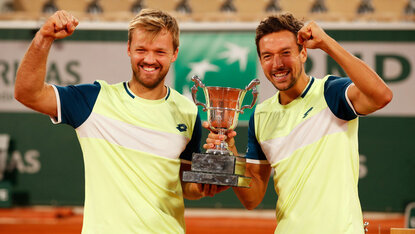 Kevin Krawietz und Andreas Mies 2020 in Roland Garros Kevin Krawietz und Andreas Mies 2020 in Roland Garros