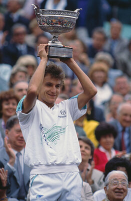 Rang 15, 1 Punkt: Mats Wilander, der 1988 drei Major-Titel geholt hat