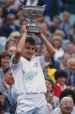 15th place, 1 point: Mats Wilander, who won three major titles in 1988