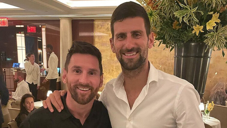 Neulich in New York: Lionel Messi und Novak Djokovic