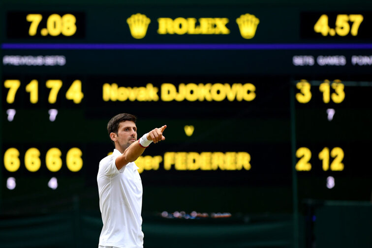 Novak Djokovic nach dem Wimbledon-Finale 2019