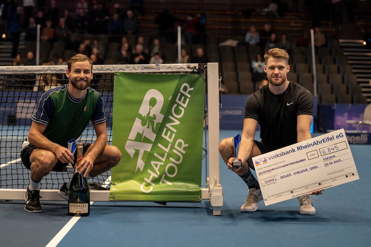 ATP-Challenger Koblenz Fallert und Jebens holen Doppel-Titel · tennisnet