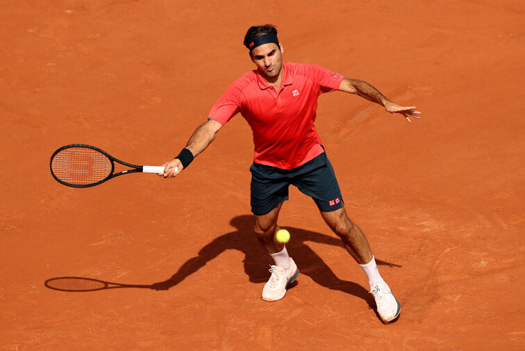 Roger Federer at the French Open in Paris