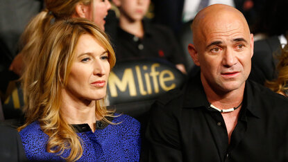 Steffi Graf mit ihrem Mann André Agassi Steffi Graf mit ihrem Mann André Agassi