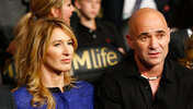 Steffi Graf mit ihrem Mann André Agassi